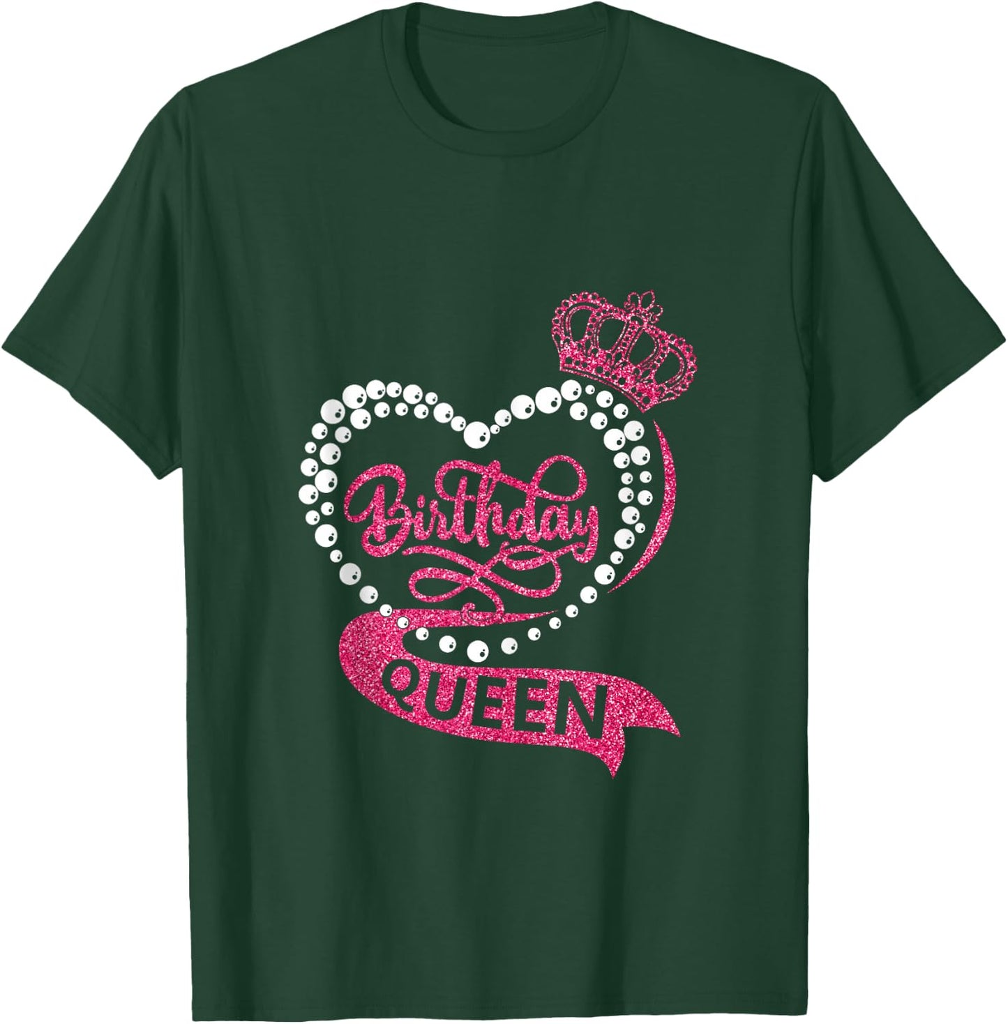 Birthday Queen Squad It's My Birthday Girls Women Matching T-Shirt - T-Shirt | Forest