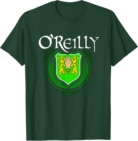 O'Reilly Surname Irish Clan Tartan Badge Ireland T-Shirt - T-Shirt | Forest