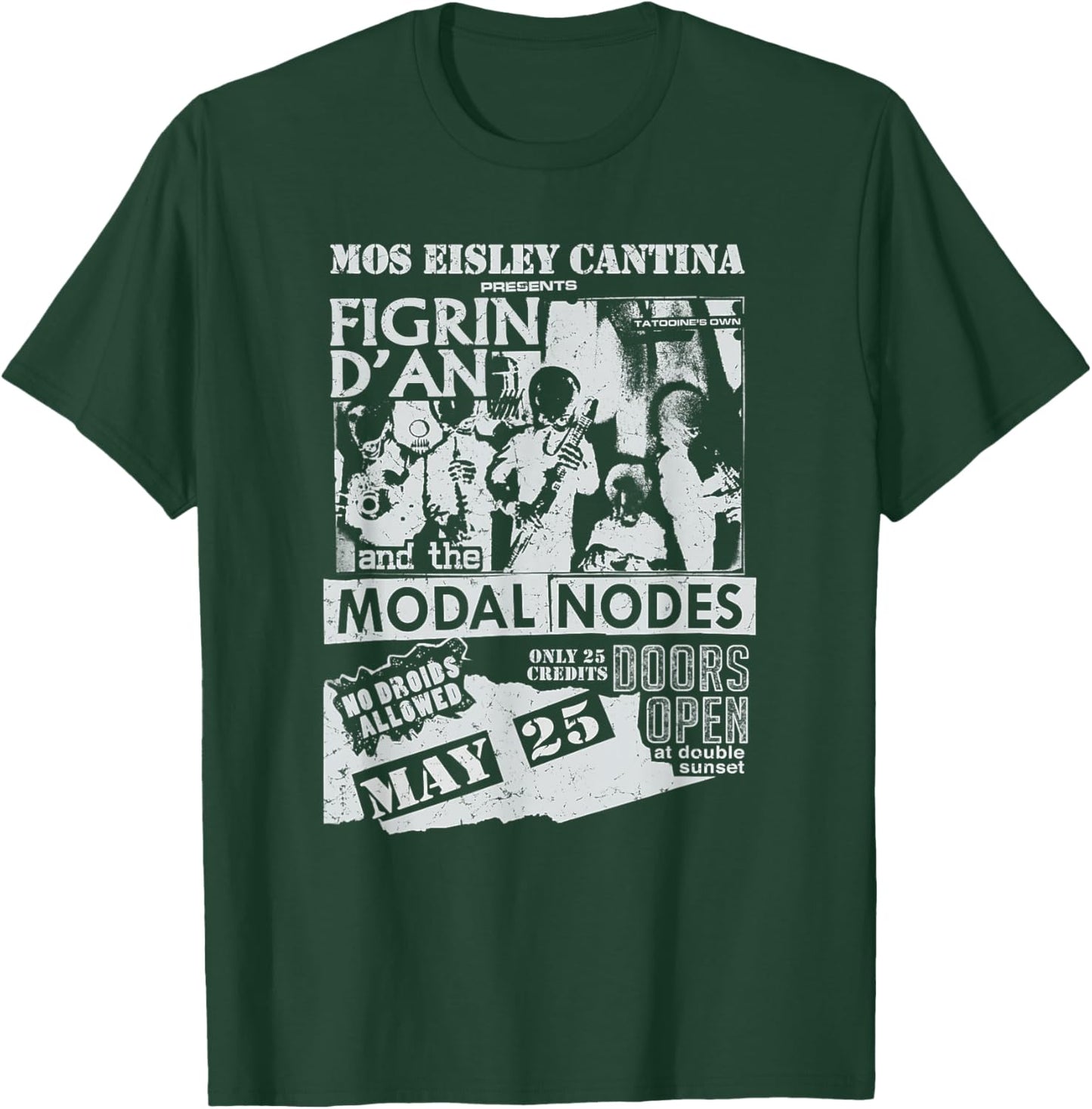 Star Wars Mos Eisley Cantina Concert Poster T-Shirt - T-Shirt | Forest