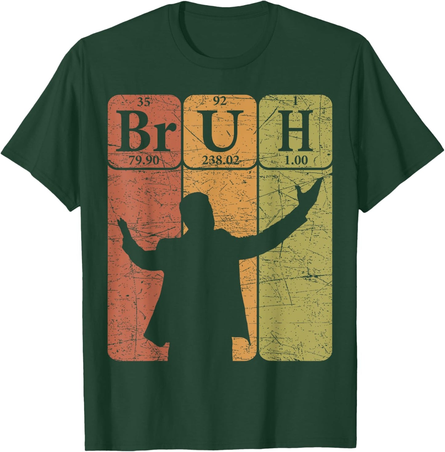 Bruh Periodic Table Elements Bro Slang Bruh Meme Vintage T-Shirt - T-Shirt | Forest