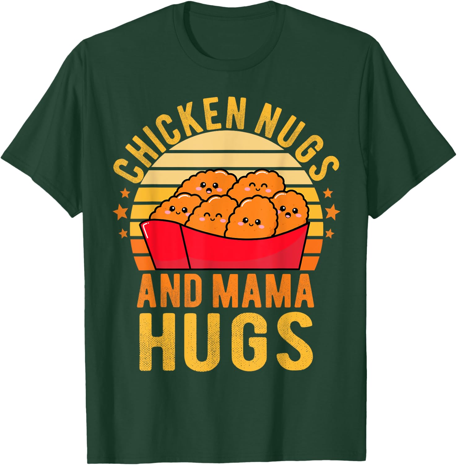 Chicken Nugs and Mama Hugs Toddler for Chicken Nugget Lover T-Shirt - T-Shirt | Forest