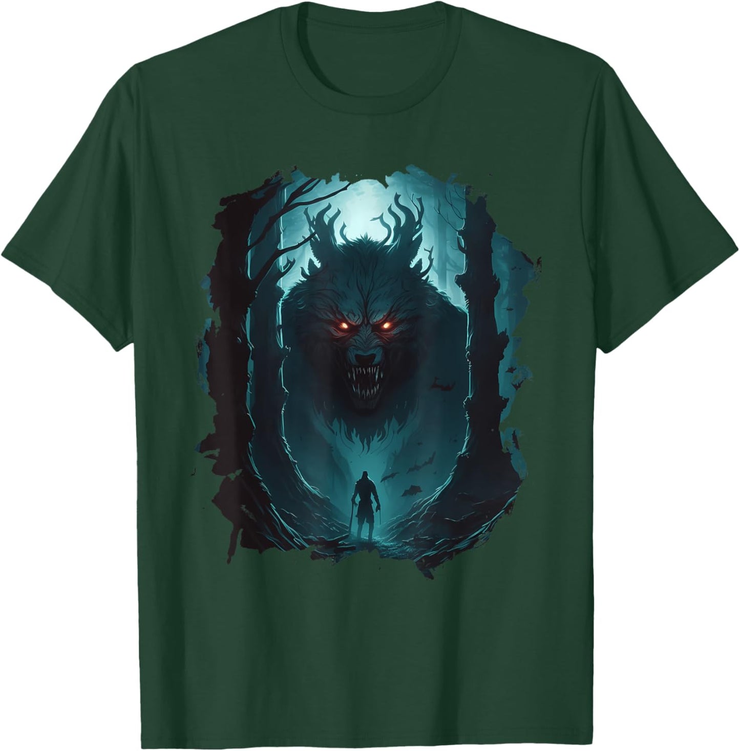 Shadowhunters in the darkest forest a legend wolf T-Shirt - T-Shirt | Forest