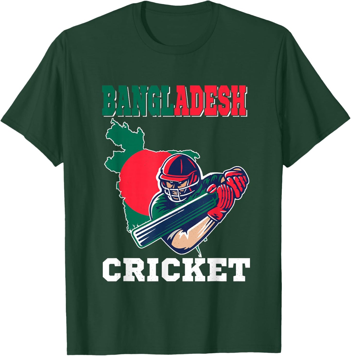 Bangladesh Cricket Player Flag Jersey Bangladeshi Sports T-Shirt - T-Shirt | Forest