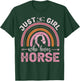 Just A Girl Who Loves Horses Riding Cute Horse Teen Women T-Shirt - T-Shirt | Forest