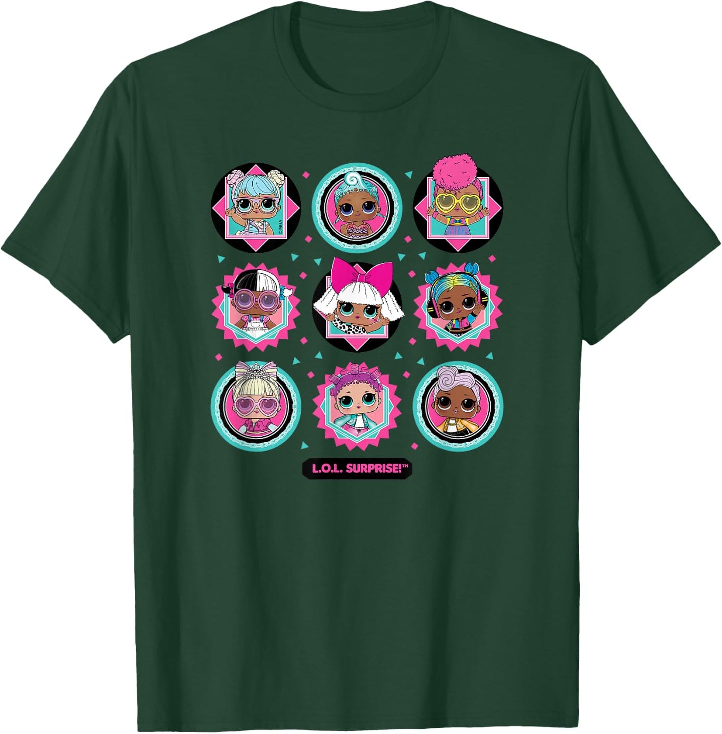 LOL Surprise! - LOL Surprise Character Grid T-Shirt - T-Shirt | Forest
