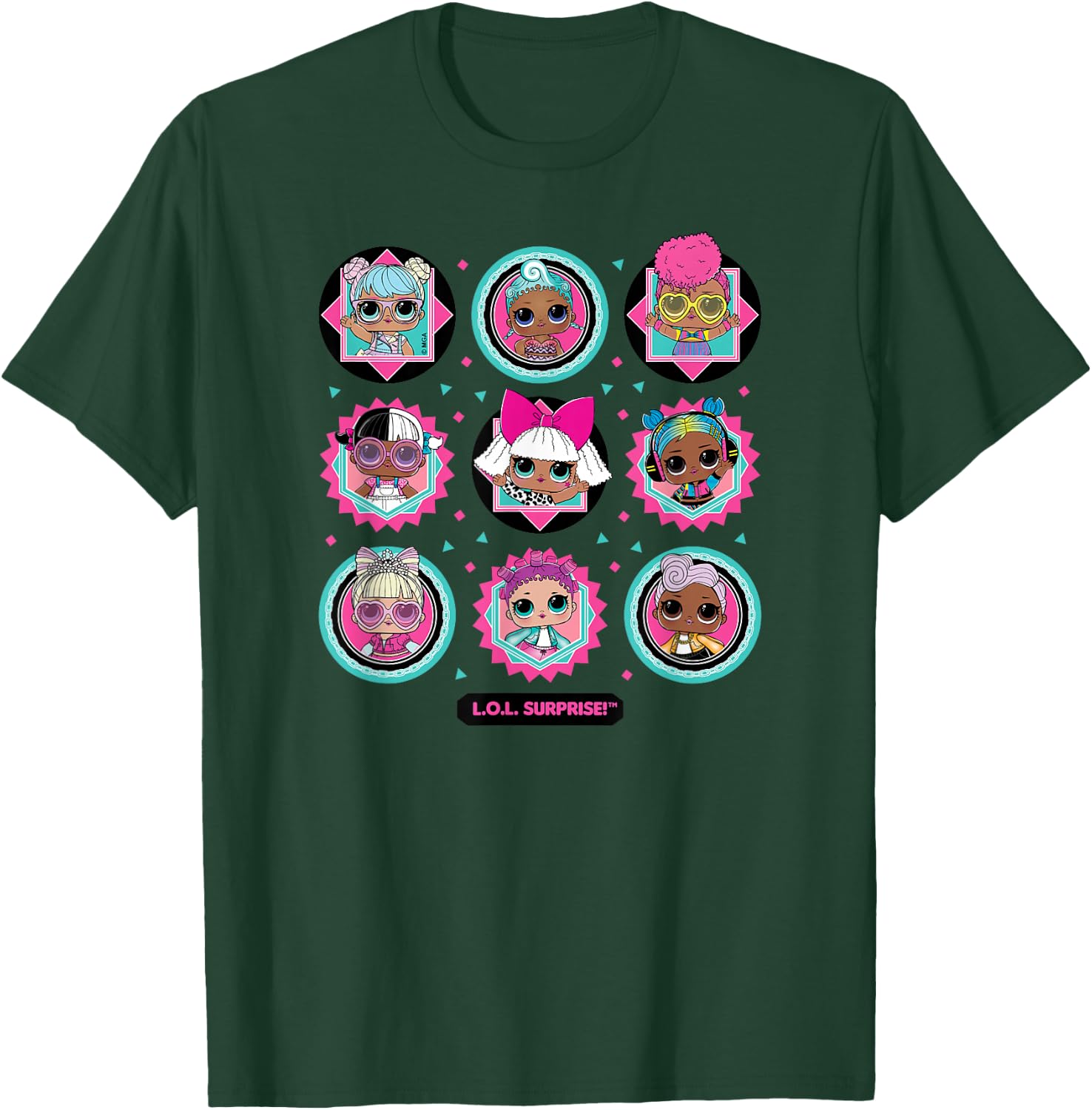 LOL Surprise! - LOL Surprise Character Grid T-Shirt - T-Shirt | Forest