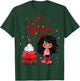 Black Girl Santa Holiday African American Christmas Believe T-Shirt - T-Shirt | Forest