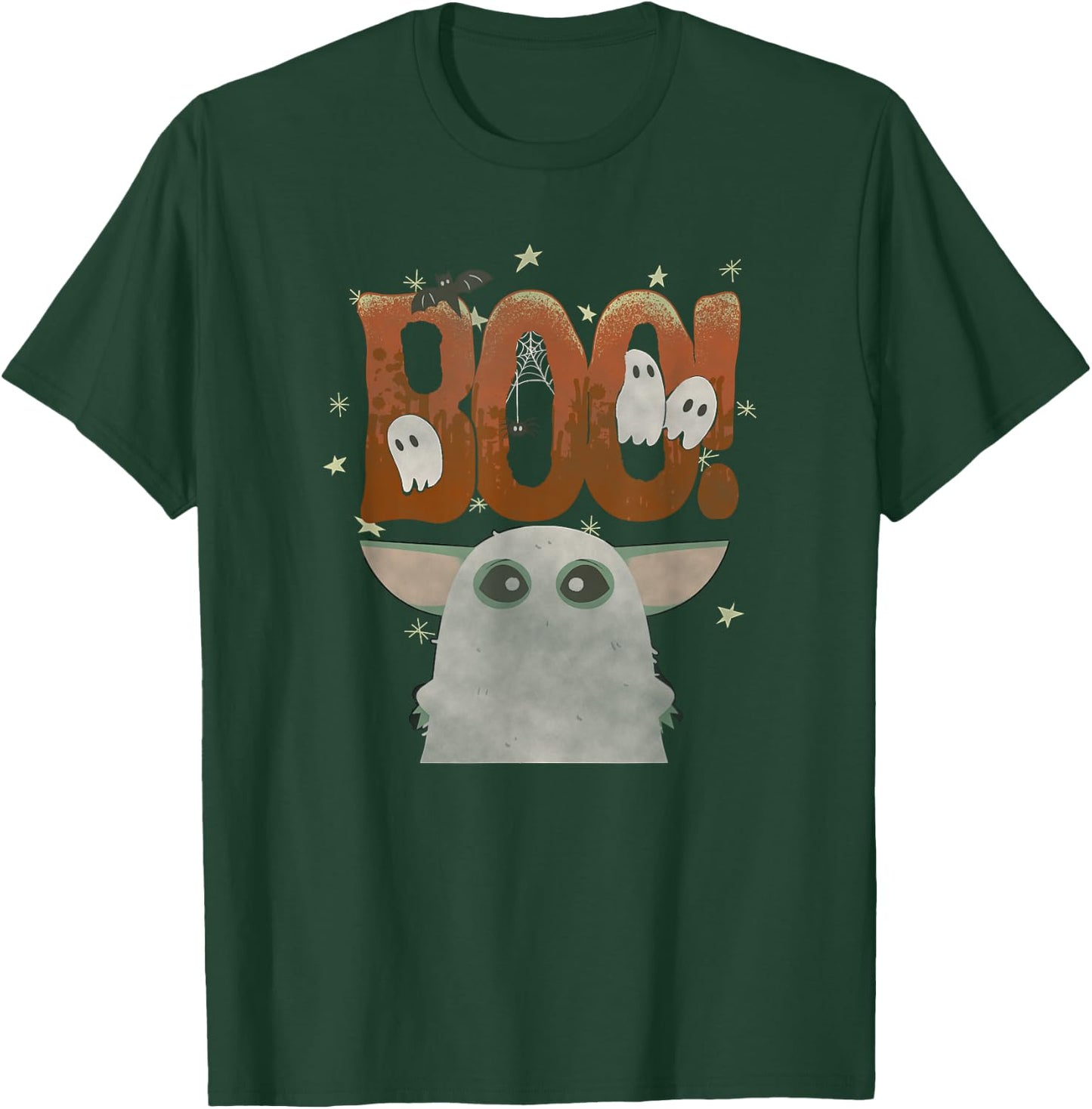 Star Wars: The Mandalorian Halloween Grogu Ghost Boo! T-Shirt - T-Shirt | Forest