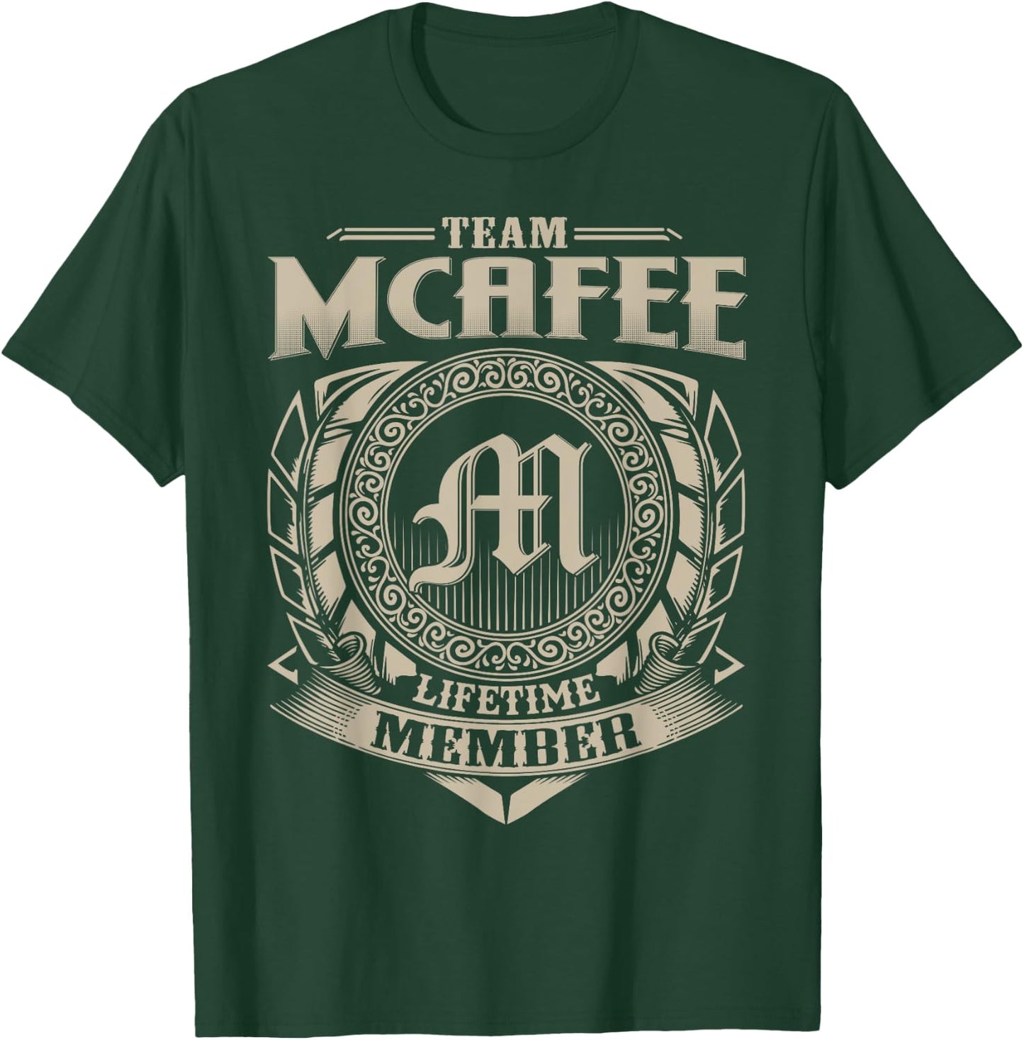 Vintage Classic MCAFEE Family Apparels Team MCAFEE Lifetime Member MCAFEE Name Personalized Vintage T-Shirt - T-Shirt | Forest