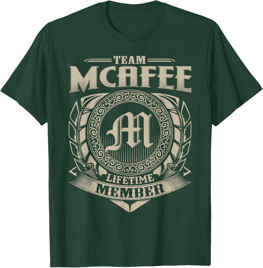 Vintage Classic MCAFEE Family Apparels Team MCAFEE Lifetime Member MCAFEE Name Personalized Vintage T-Shirt - T-Shirt | Forest