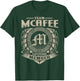 Vintage Classic MCAFEE Family Apparels Team MCAFEE Lifetime Member MCAFEE Name Personalized Vintage T-Shirt - T-Shirt | Forest