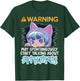 Warning May Spontaneously Talk About Anime Teen Manga Girl T-Shirt - T-Shirt | Forest
