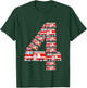 Kids Fire Truck 4th Birthday Boy 4 Year Old Firefighter T-Shirt - T-Shirt | Forest