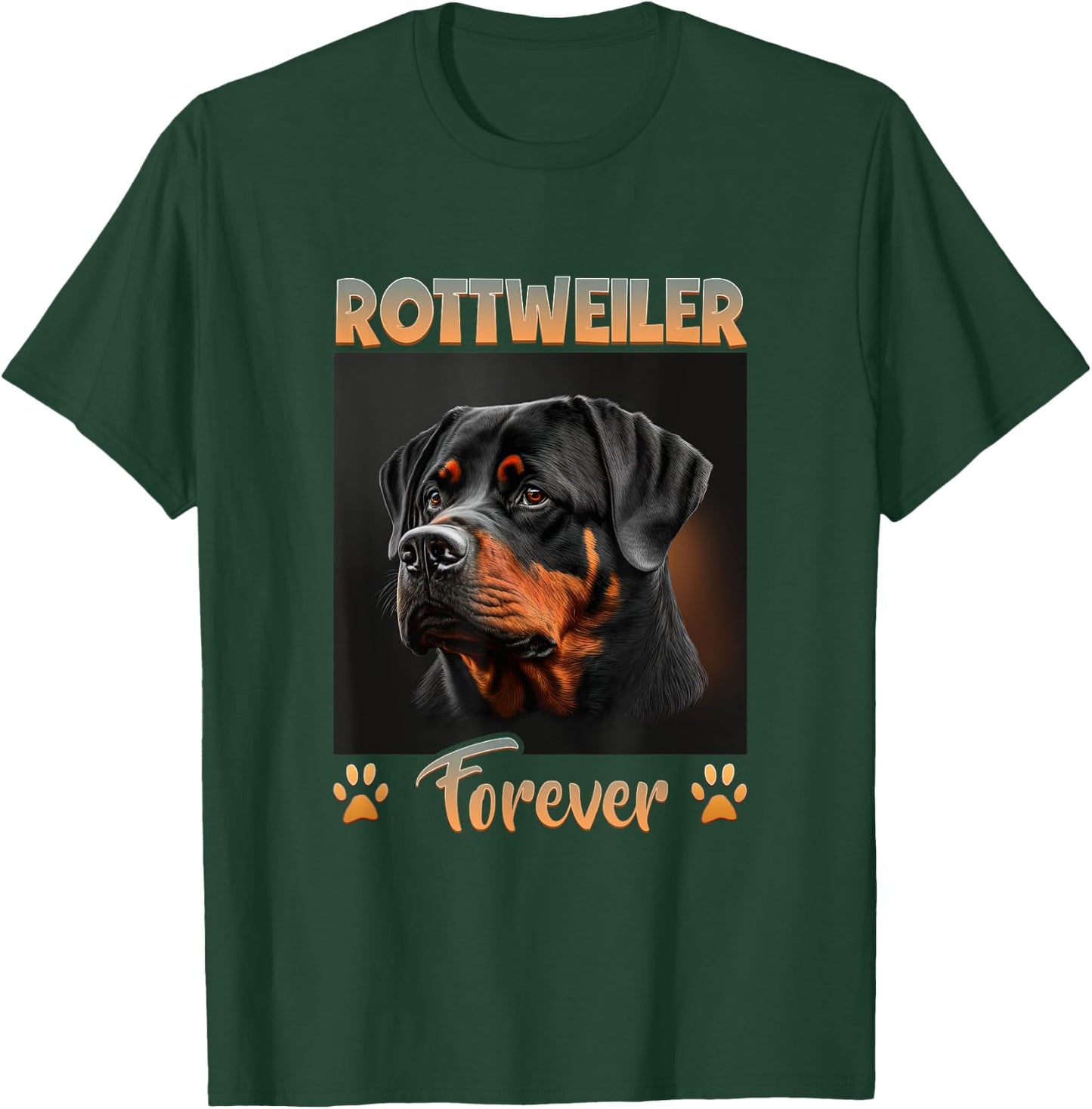 Rottweiler Dog Owner Rottweiler Forever Rottweiler T-Shirt - T-Shirt | Forest