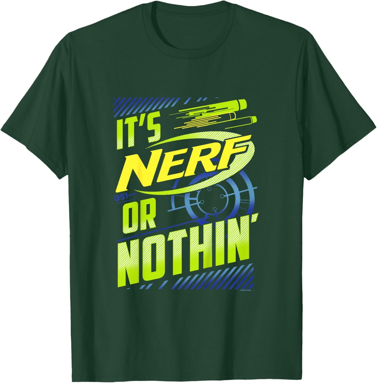Nerf It's Nerf Or Nothin' Vintage Bullseye Logo T-Shirt - T-Shirt | Forest