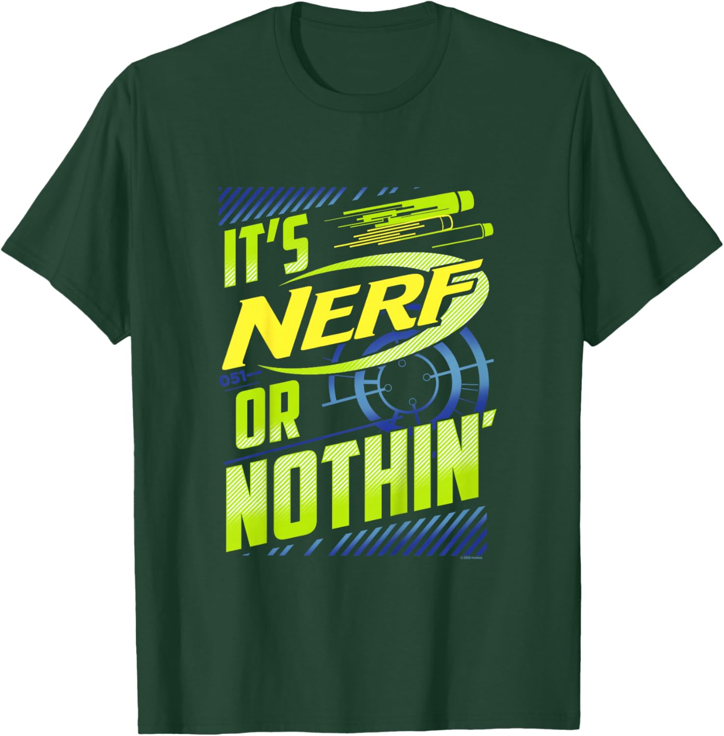 Nerf It's Nerf Or Nothin' Vintage Bullseye Logo T-Shirt - T-Shirt | Forest