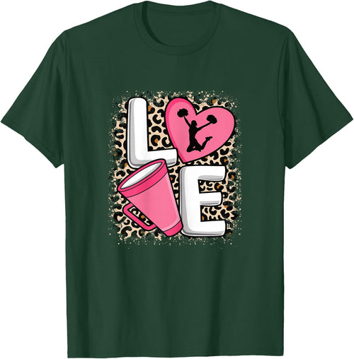 Love Cheer Cheerleader Cheerleading Women Girls