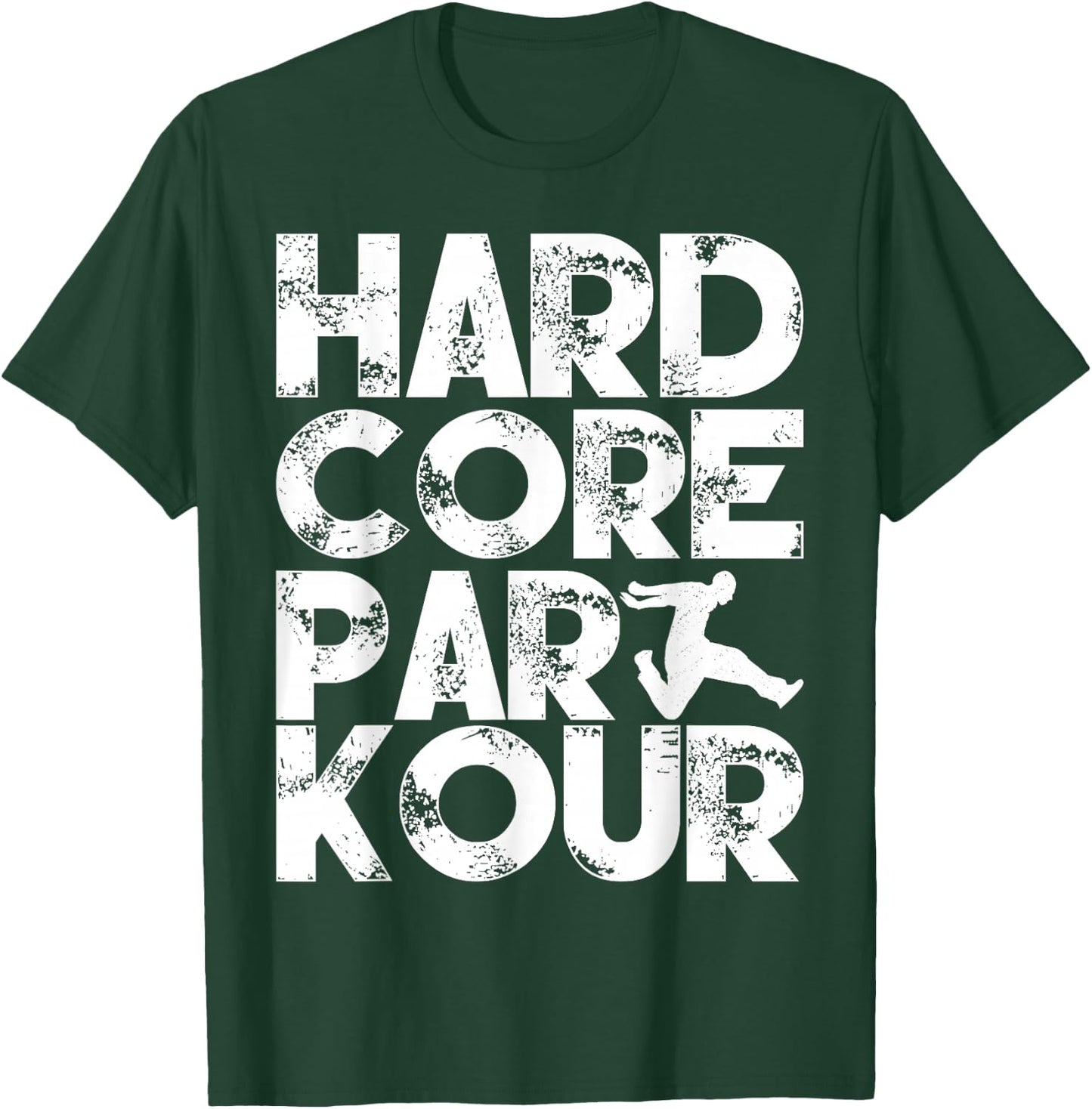 Hardcore Parkour Cool Practitioner Freerunning Boys T-Shirt - T-Shirt | Forest