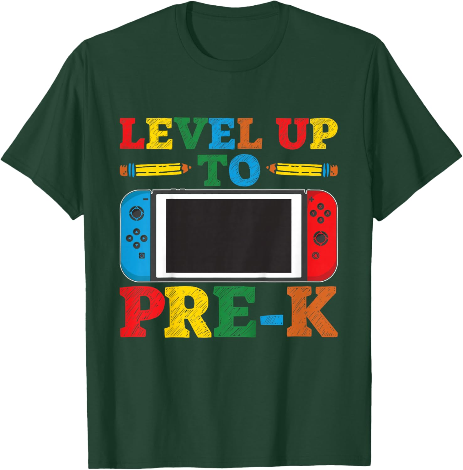 Kids Level Up To Pre-K Back To School 1st Day Of Pre-K Boys T-Shirt - T-Shirt | Forest