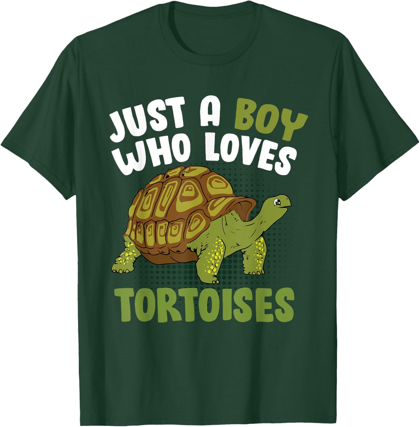 Just A Boy Who Loves Tortoises Men Reptile Turtle T-Shirt - T-Shirt | Forest