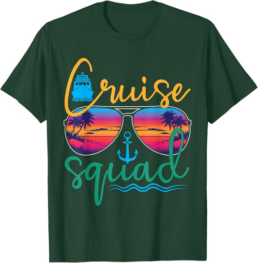 Cruise Squad 2025 Family Vacation Beach Matching Groupe T-Shirt - T-Shirt | Forest
