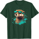 Funny looking Otter with Sunglasses T-Shirt - T-Shirt | Forest
