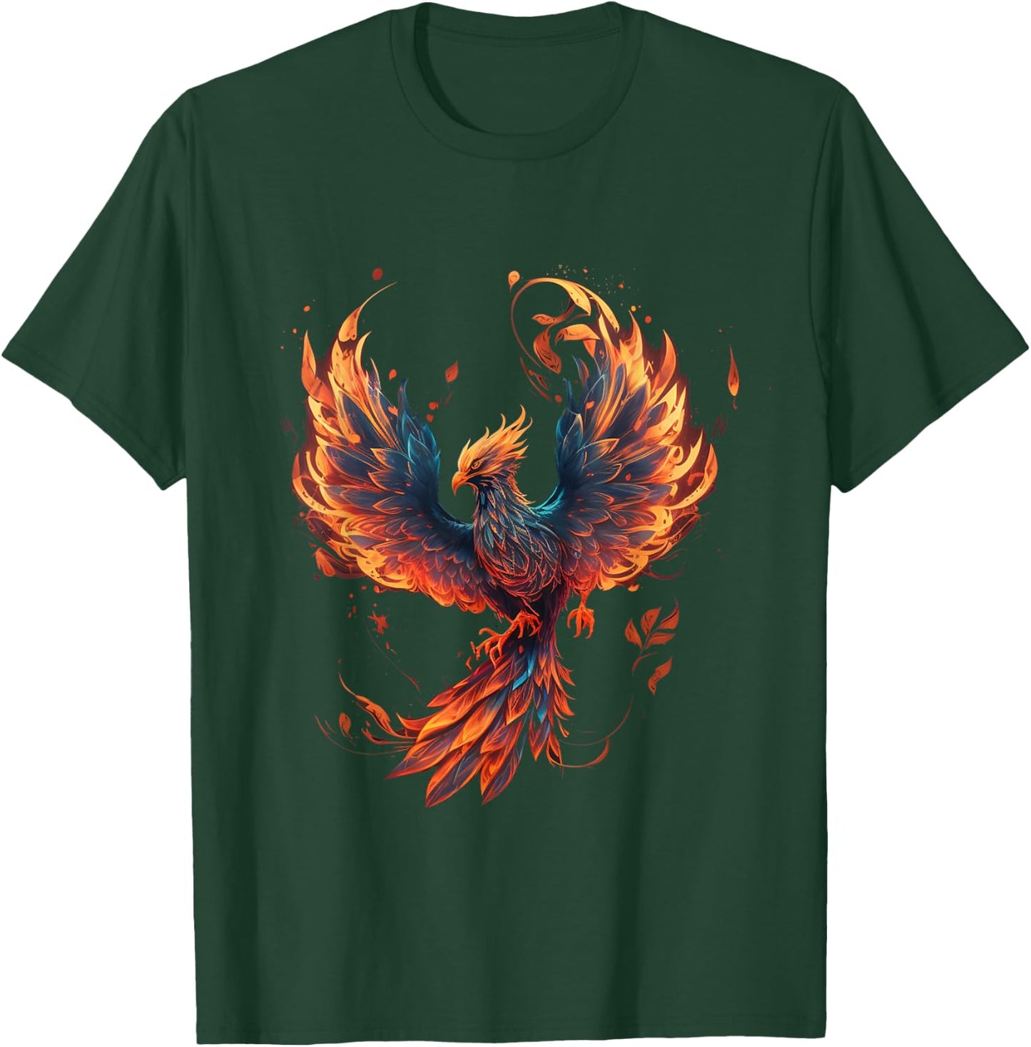 Fire Phoenix Bird Phoenix Reborn Firebird Phoenix T-Shirt - T-Shirt | Forest