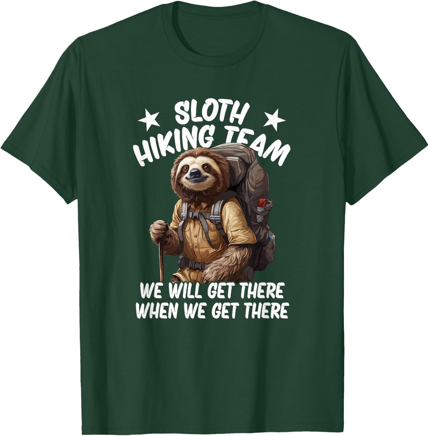 Sloth Hiking Team T-Shirt - T-Shirt | Forest