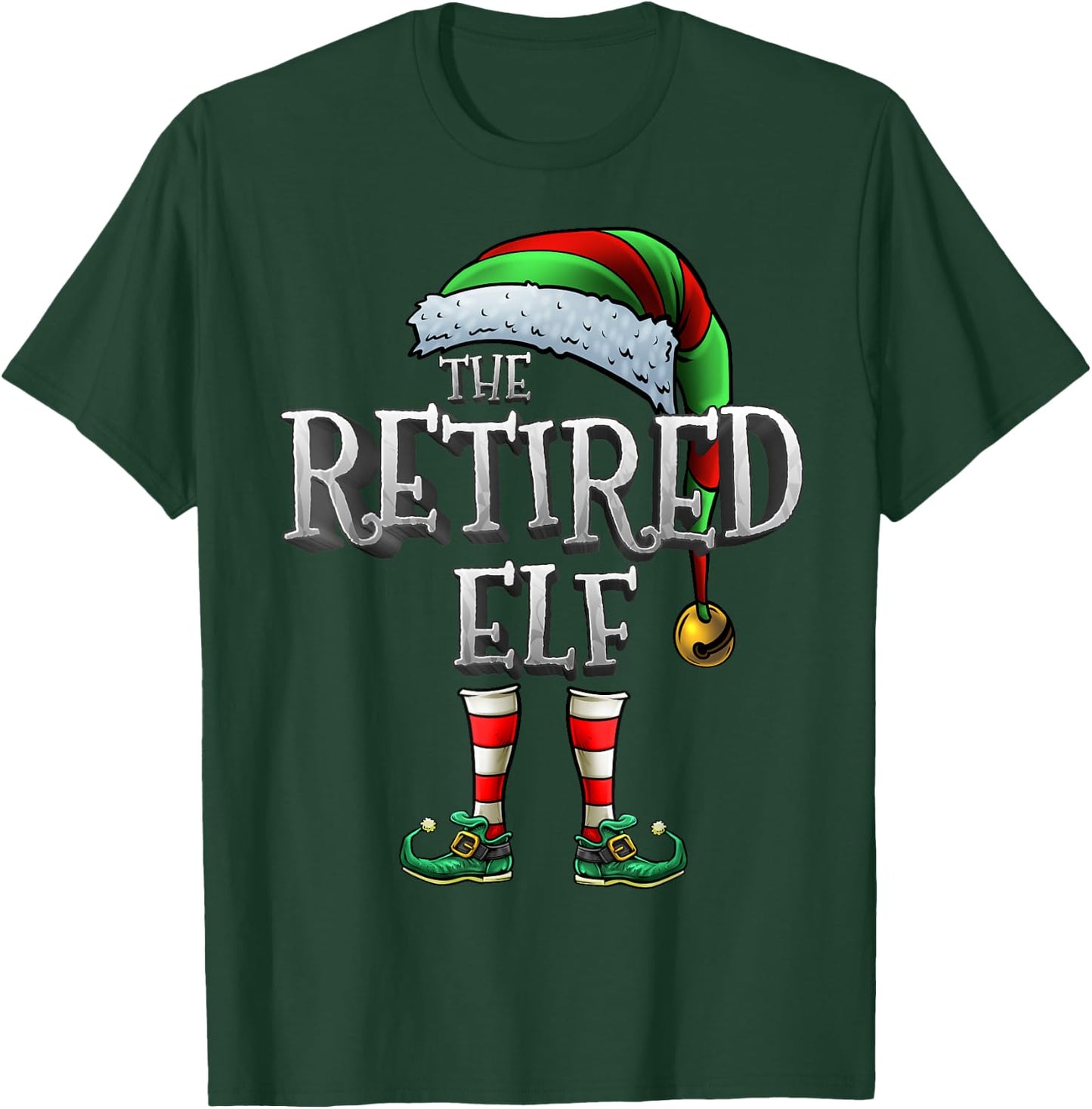 The Retired Elf Shirt Matching Family Retired Christmas Elf T-Shirt - T-Shirt | Forest