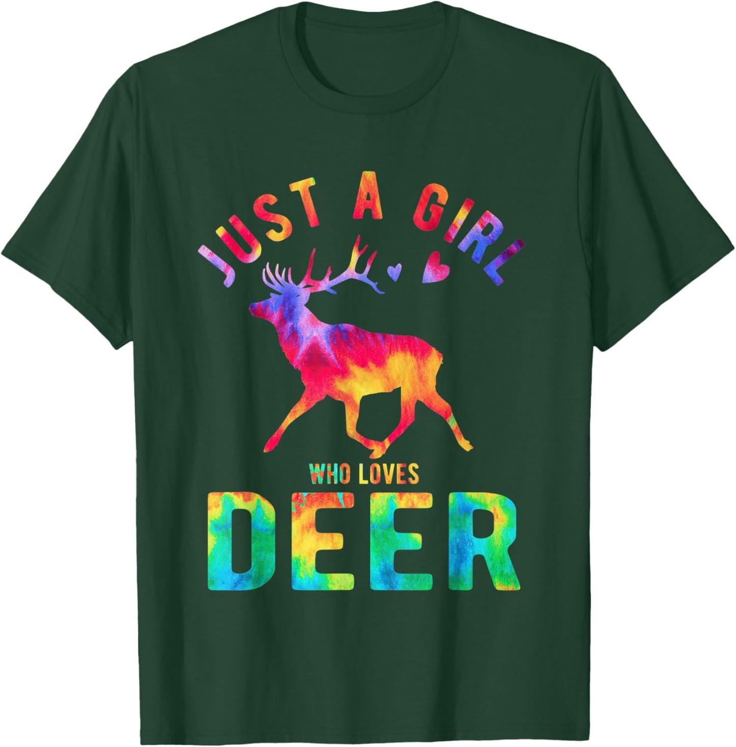 Just A Girl Who Loves Deer Deer Lover Funny Deer T-Shirt - T-Shirt | Forest