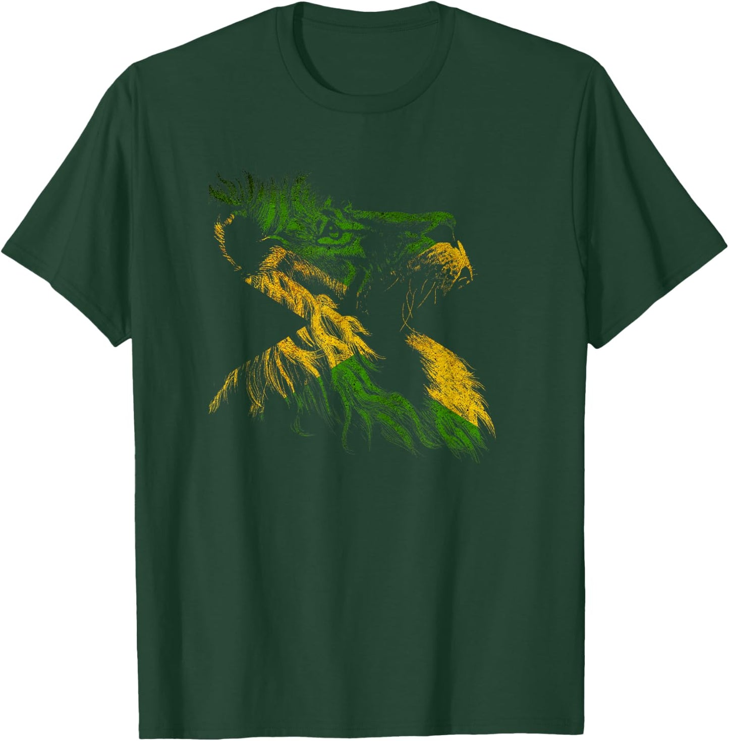 Reggae Lion Rastafarian Music Freedom Zion Jamaica T-Shirt - T-Shirt | Forest