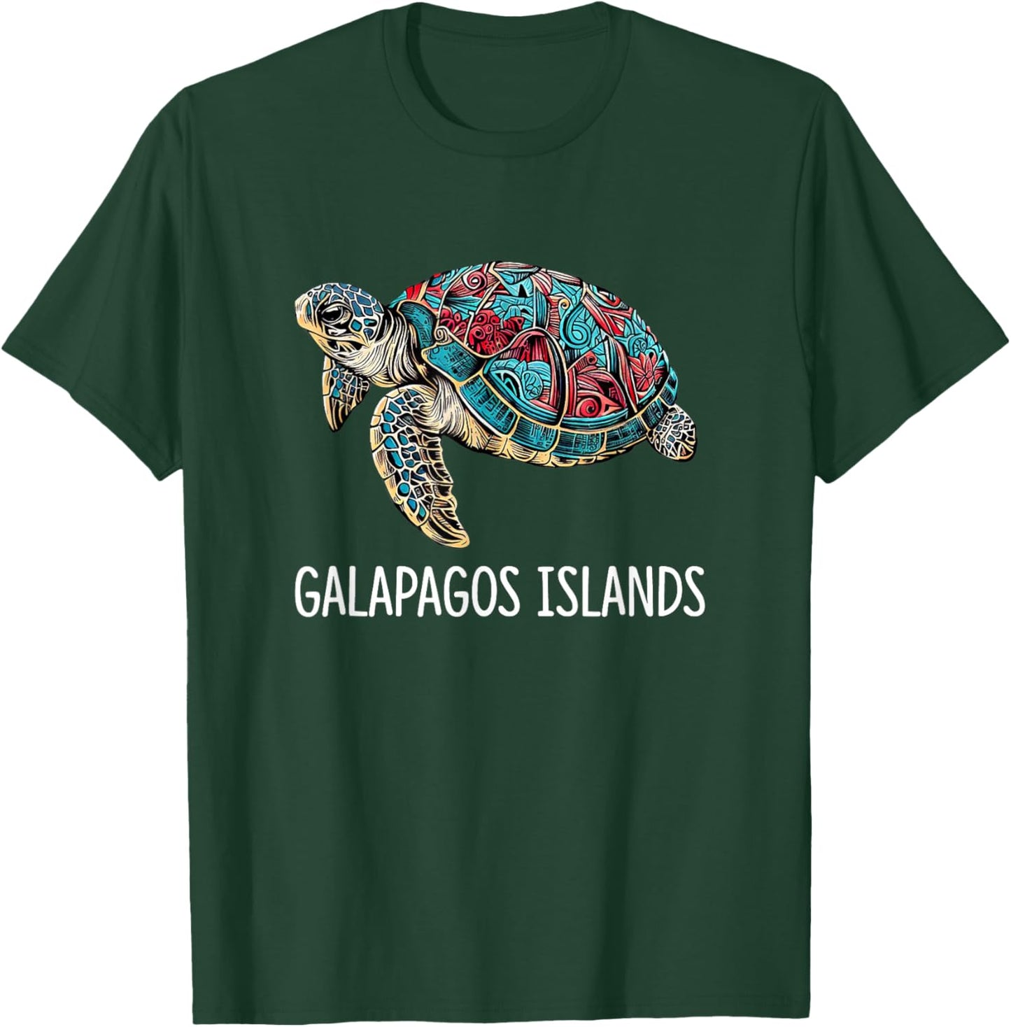 Galapagos Islands - Tribal Sea Turtle T-Shirt - T-Shirt | Forest