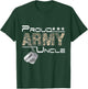 Proud Army Uncle Army Graduation Uncle US Army Uncle Gifts T-Shirt - T-Shirt | Forest
