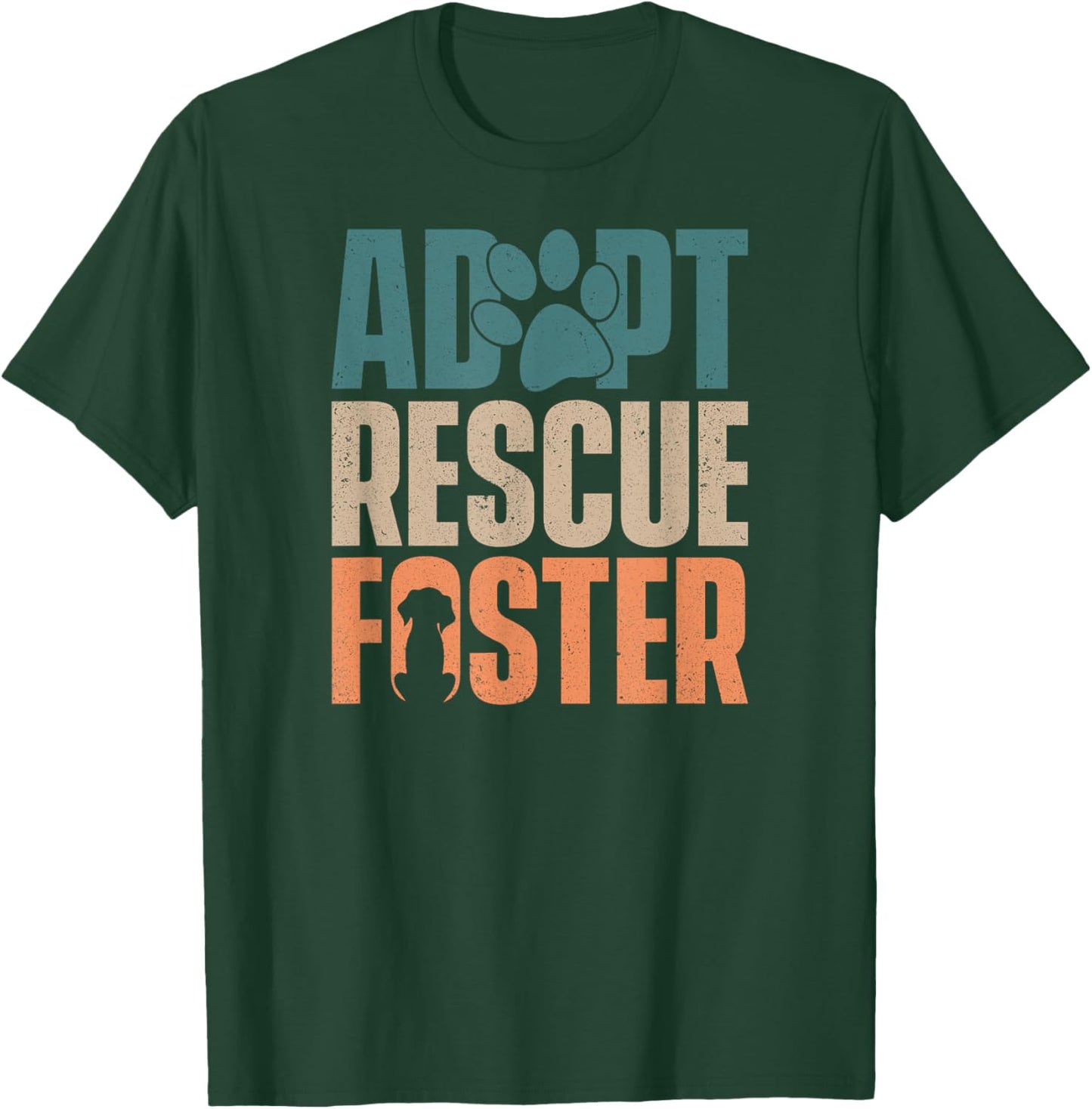 Cute Dog Adoption Rescue - Adopt Rescue Foster Women Girls Kids T-Shirt - T-Shirt | Forest