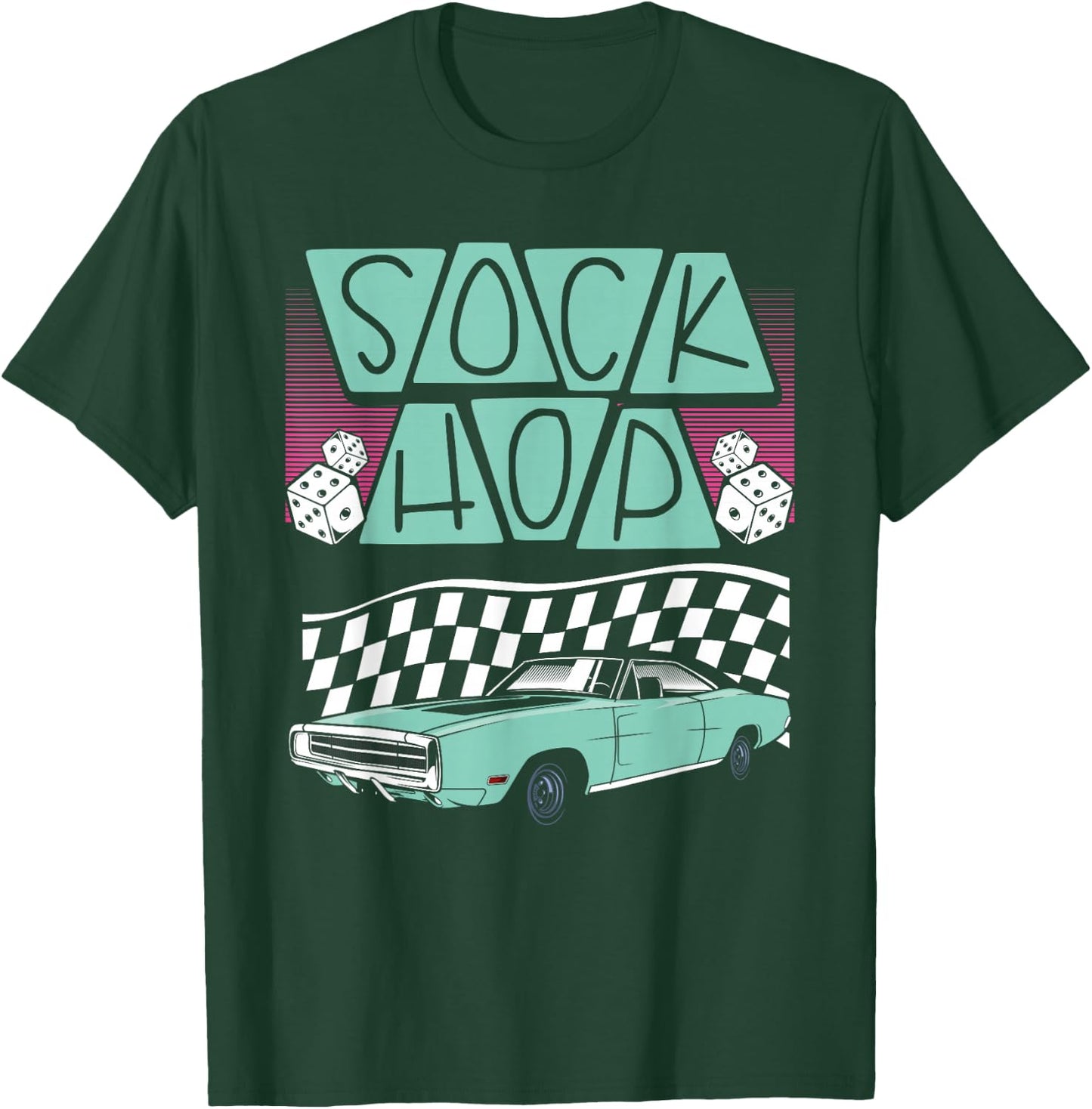 Sock Hop 50S Sock Hop T-Shirt - T-Shirt | Forest