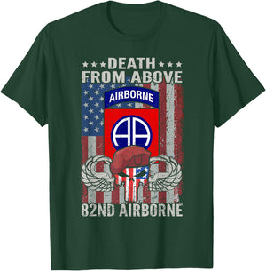 Death From Above USA 82nd Airborne Division Veteran T-Shirt - T-Shirt | Forest