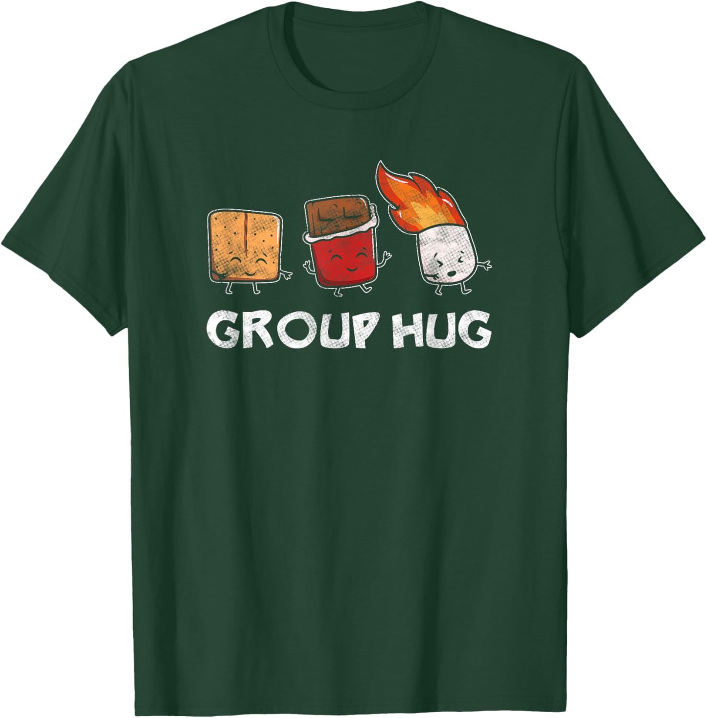 Smores S'mores Marshmallow Funny Camping Campfire T-Shirt - T-Shirt | Forest