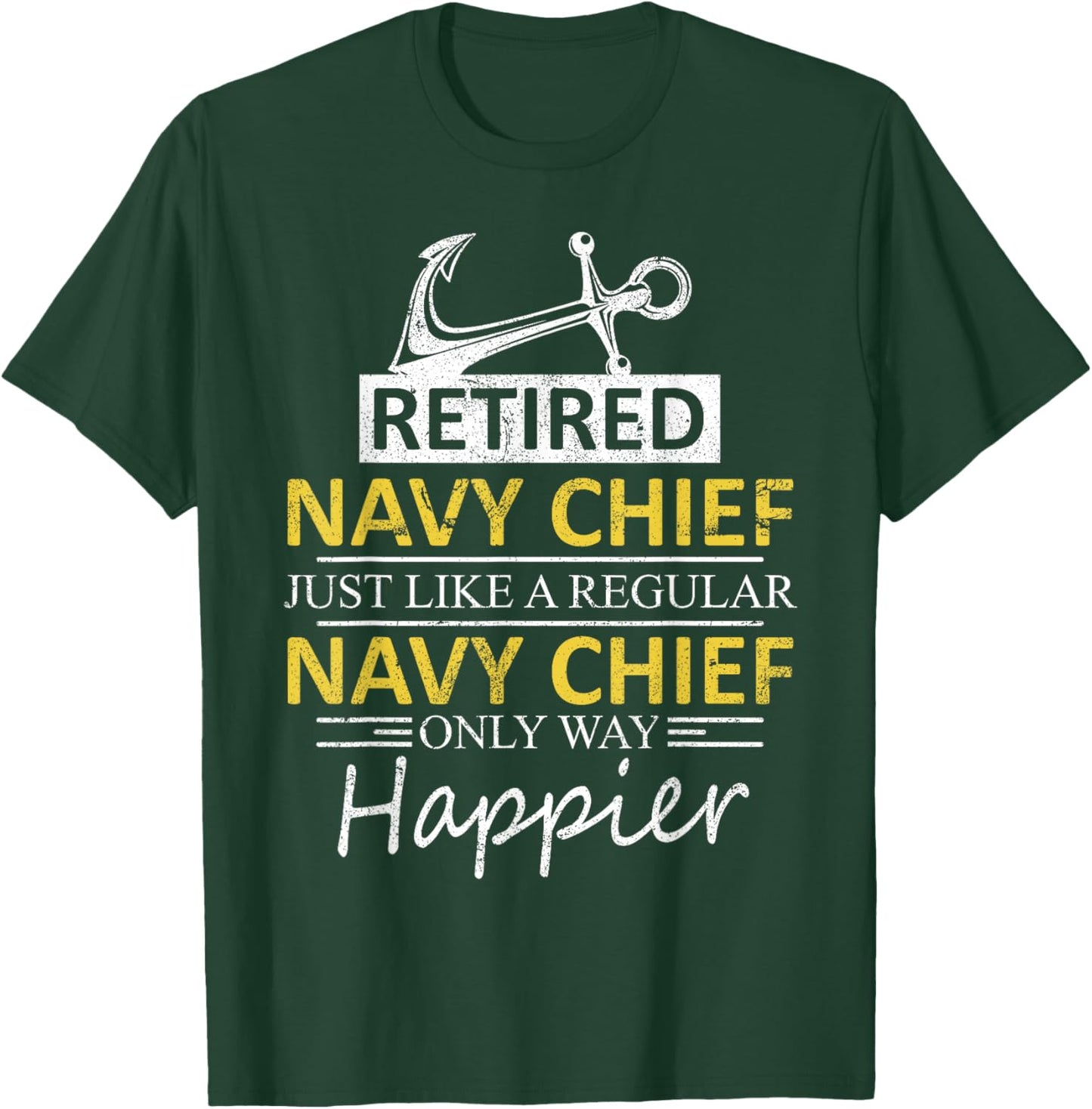Retired Navy Chief T-Shirt - T-Shirt | Forest