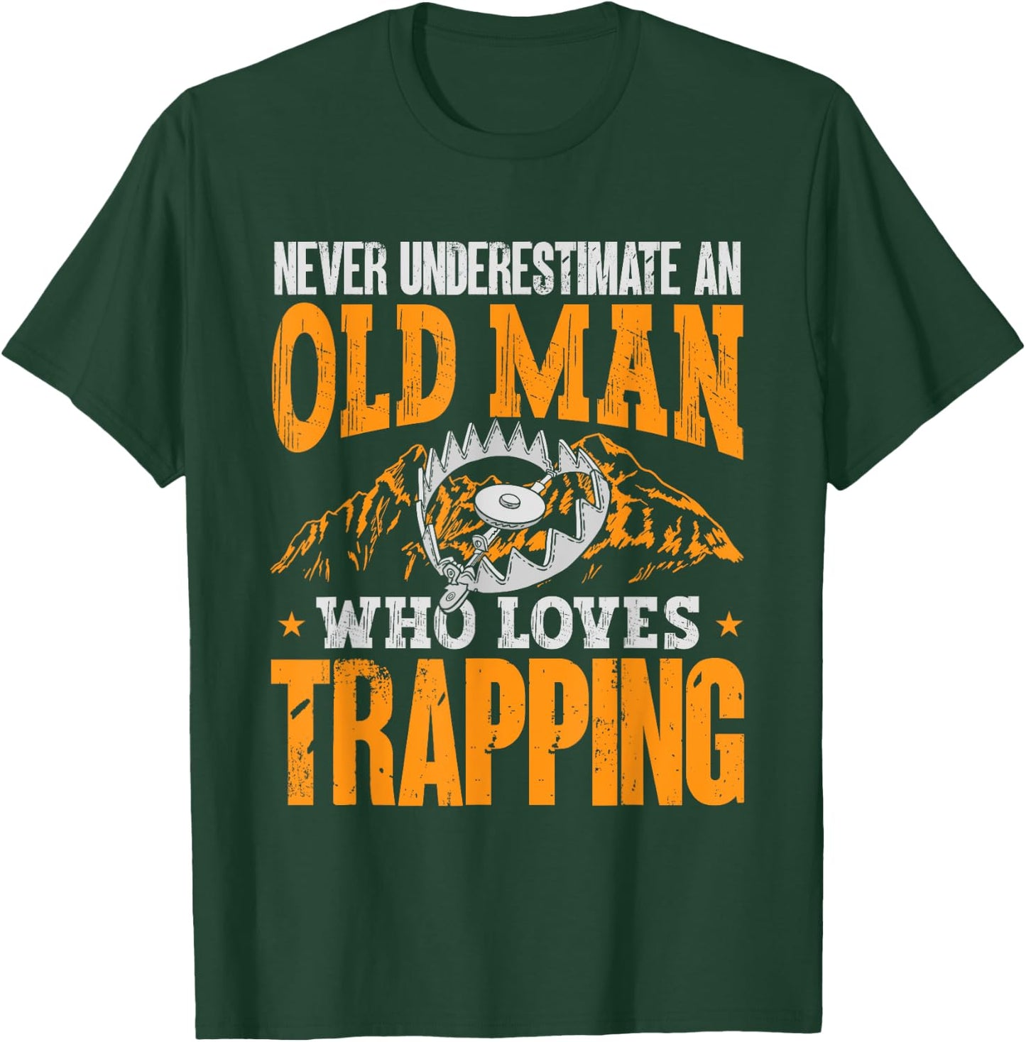 Trapping Shirts & Furbearer Trapper Gifts Black T-Shirt - T-Shirt | Forest