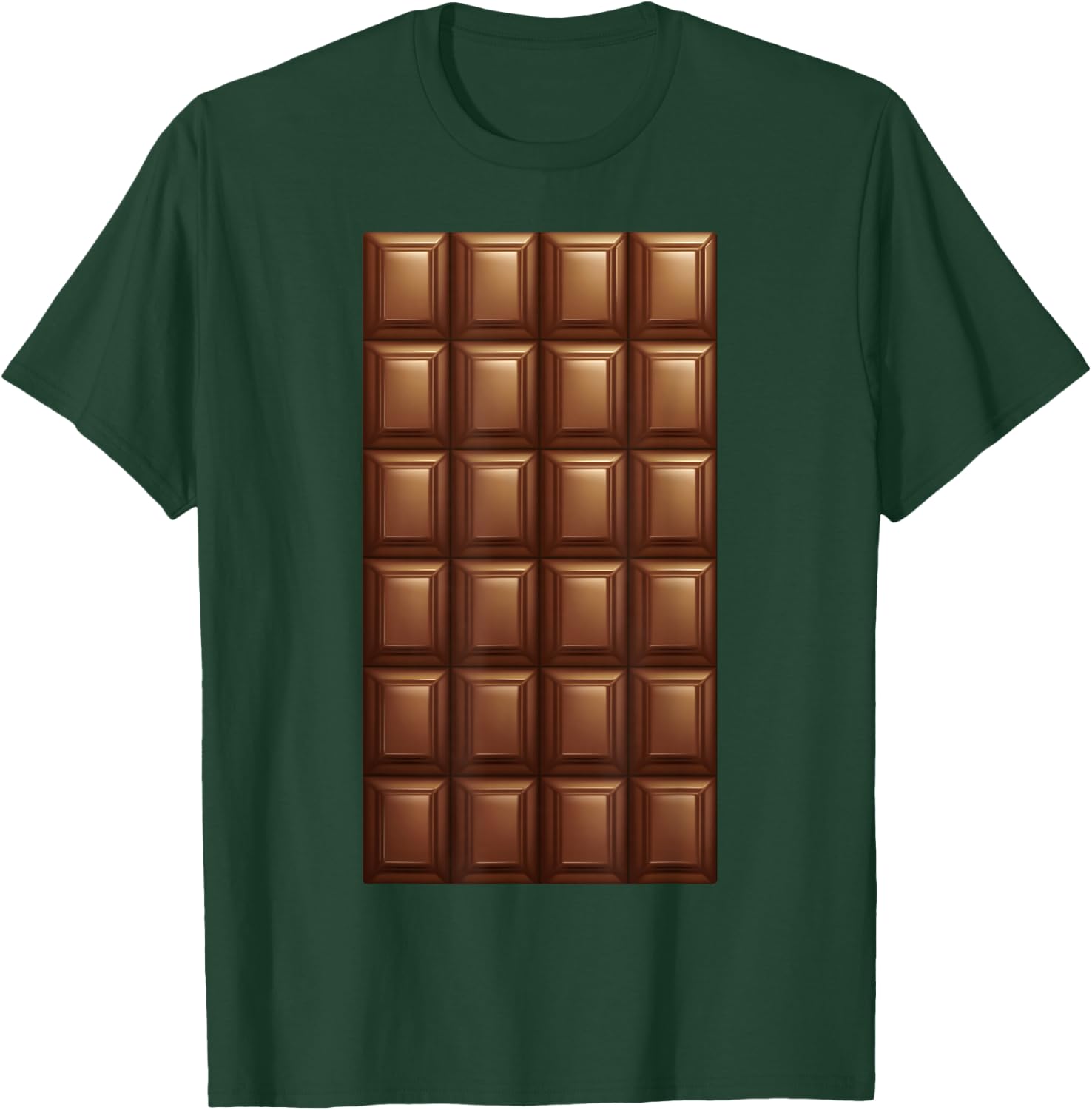 Chocolate Bar Shirt Adult Kids Chocolate Bar Costume T-Shirt - T-Shirt | Forest