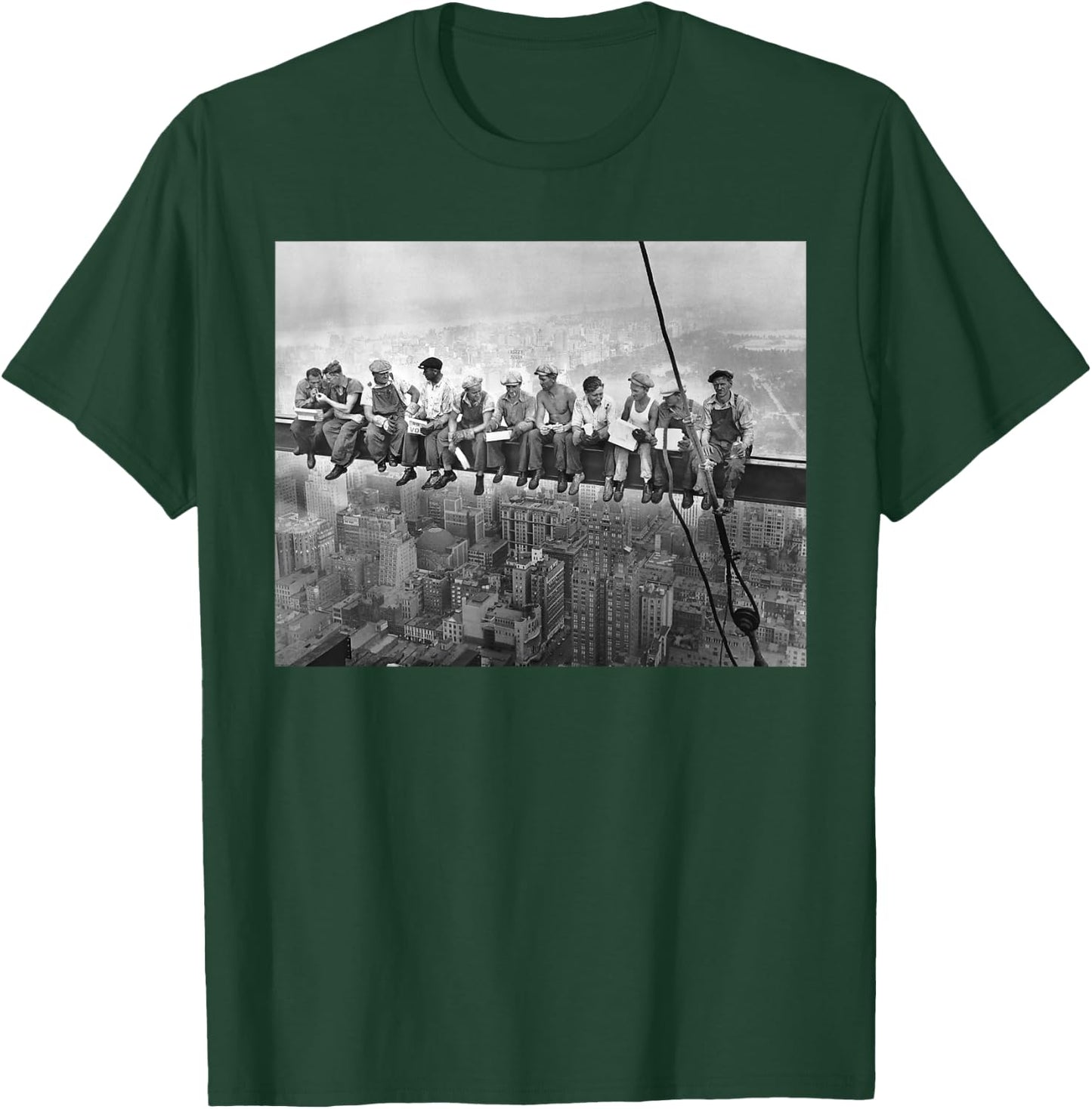 Lunch Atop A Skyscraper (High Resolution) T-Shirt - T-Shirt | Forest