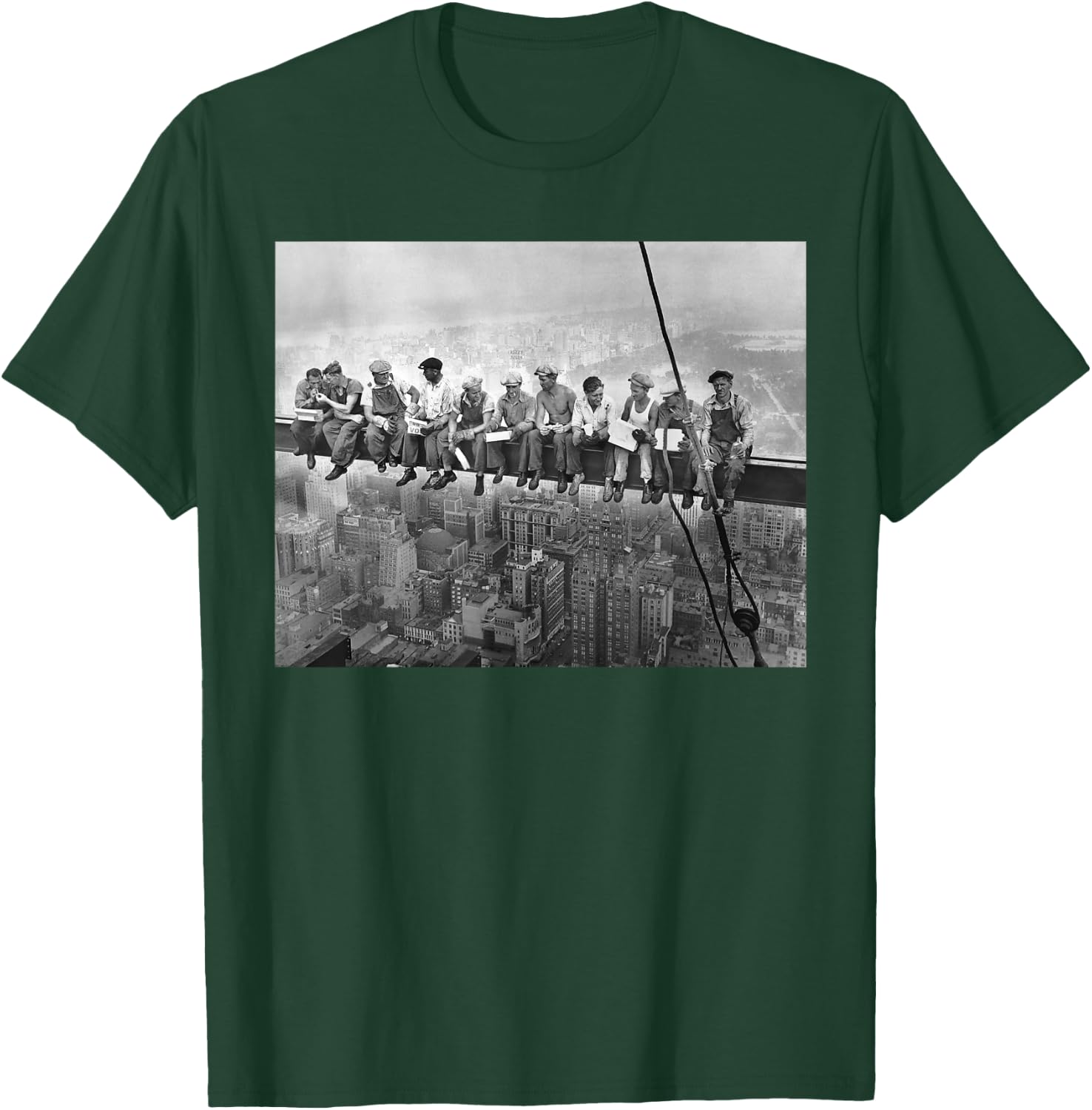Lunch Atop A Skyscraper (High Resolution) T-Shirt - T-Shirt | Forest