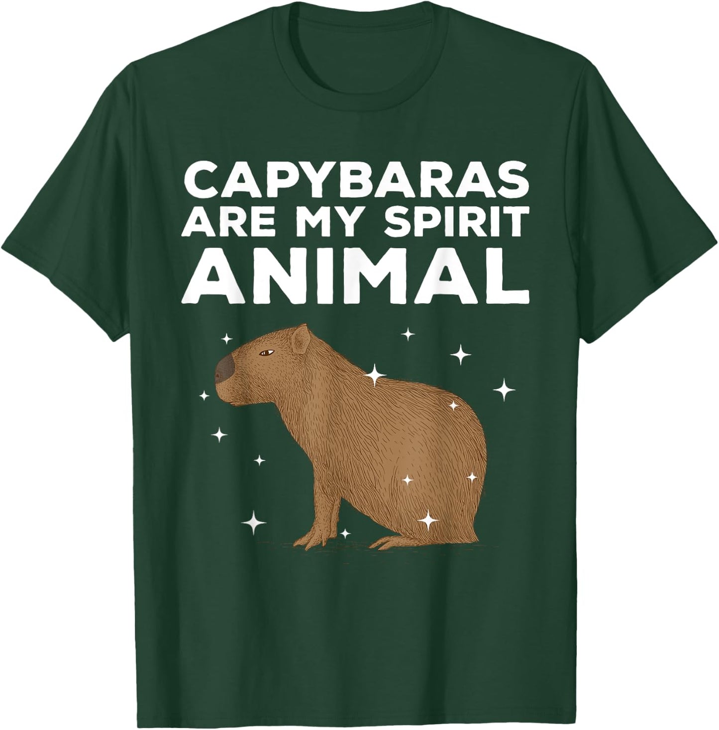 Cool Capybara Women Rodent Spirit Animal Zoologist T-Shirt - T-Shirt | Forest