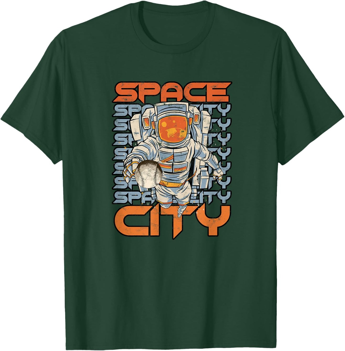 SPACE CITY H-Town Houston - Houston Pride T-Shirt - T-Shirt | Forest