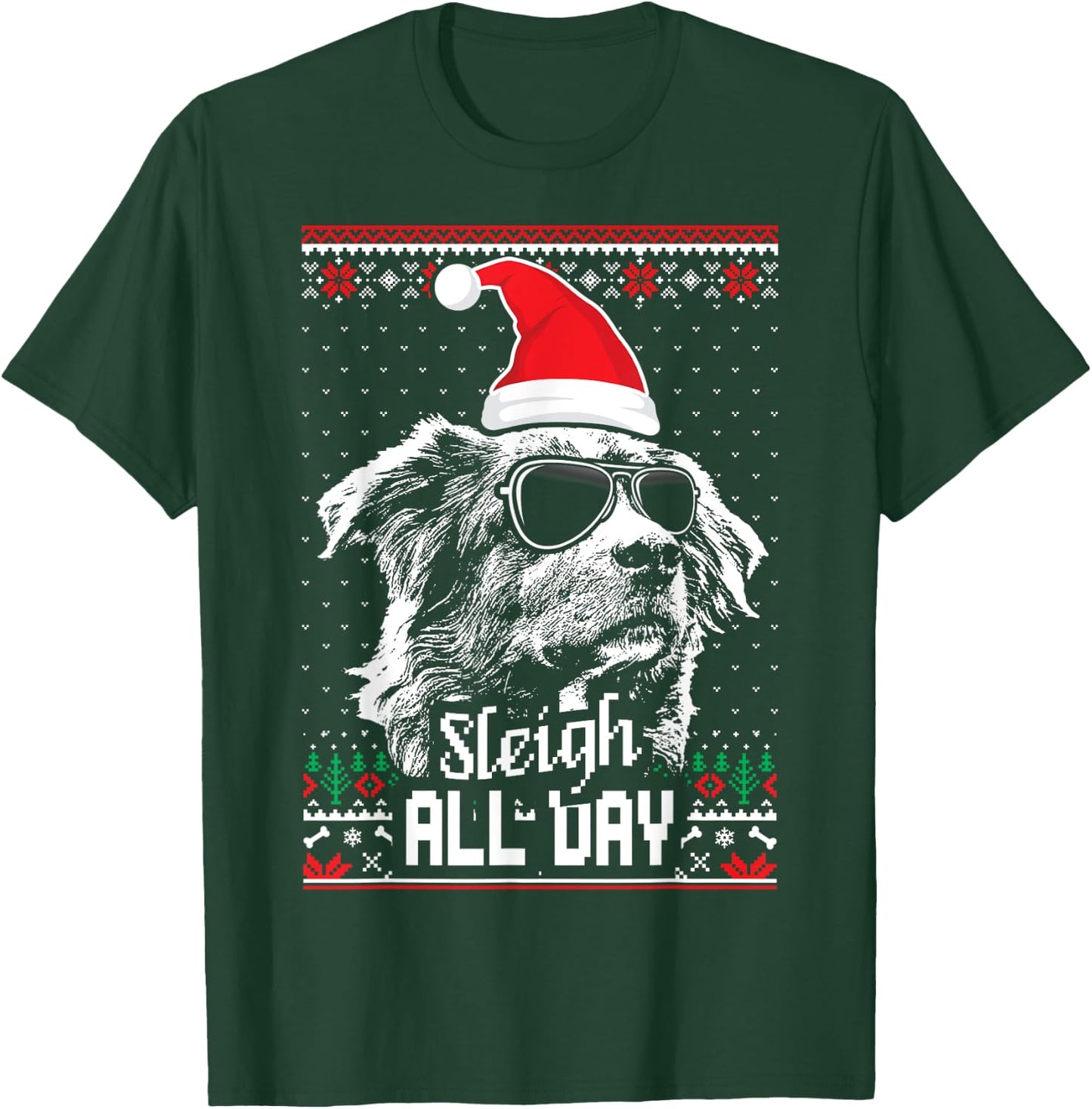 Sleigh all Day Funny Aussie Christmas T-Shirt - T-Shirt | Forest