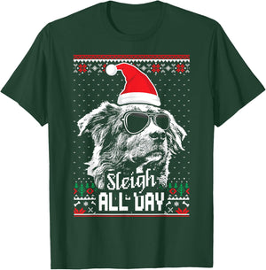 Sleigh all Day Funny Aussie Christmas T-Shirt - T-Shirt | Forest
