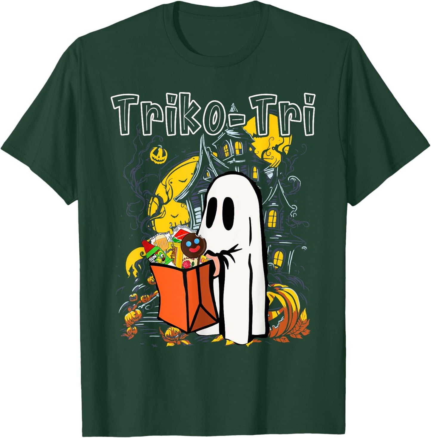 Triko-tri Funny Spanish Halloween T-Shirt - T-Shirt | Forest