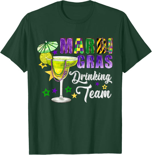 Mardi Gras Drinking Team Tequila Carnival Party T-Shirt - T-Shirt | Forest