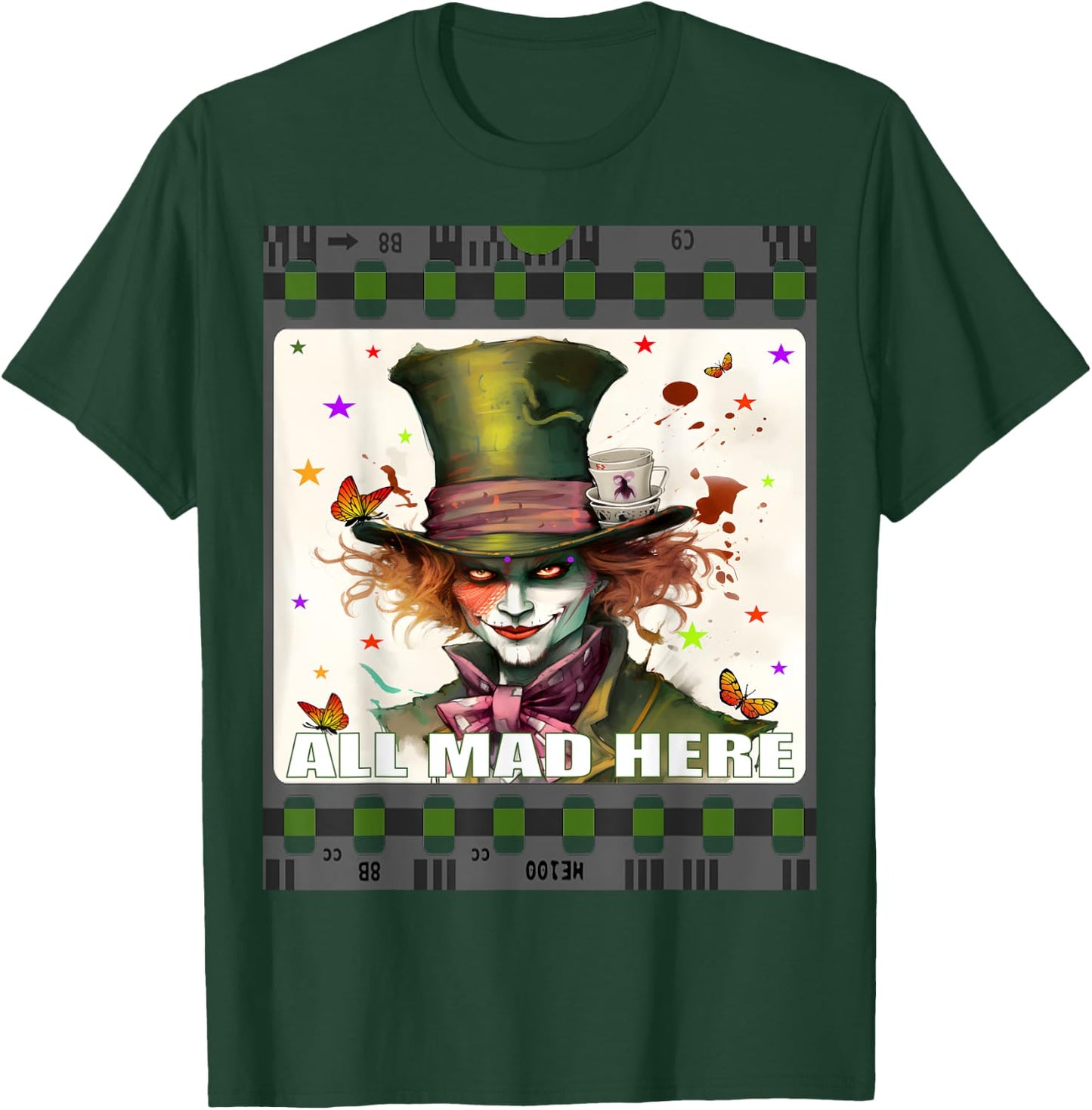 Mad Hatter Men Women Boys Girls Alice in Wonderland T-Shirt - T-Shirt | Forest