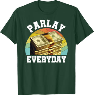 Parlay Betting Sports Gambling Odds DFS Over Under Moneyline T-Shirt - T-Shirt | Forest